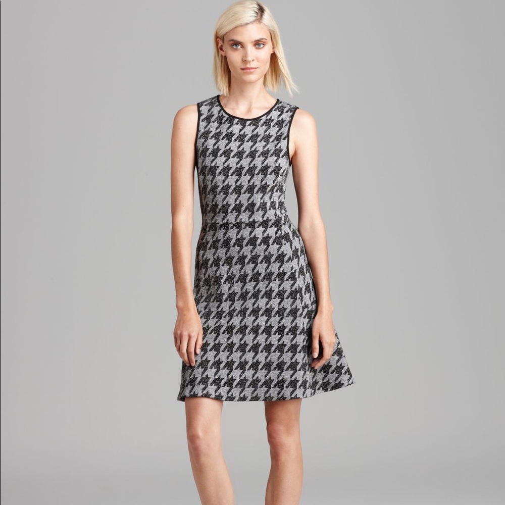Theory Porter Check Nikay Houndstooth Dress